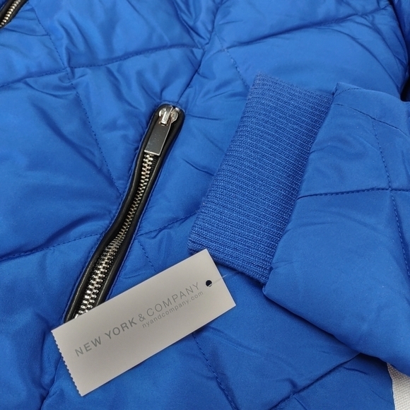 New York & Company Women's Blue Puffer Jacket Size XL NWT - Picture 11 of 12
